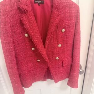 Generation Love Women's Red Tweed Blazer
